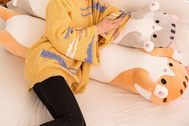 Cute Long Cat Soft Pillow Plush Toy