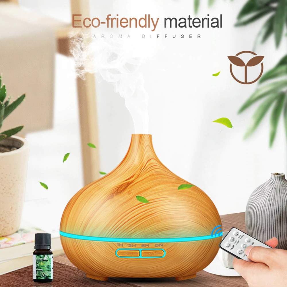 Wood-Grain Aromatherapy & Essential Oil Diffuser