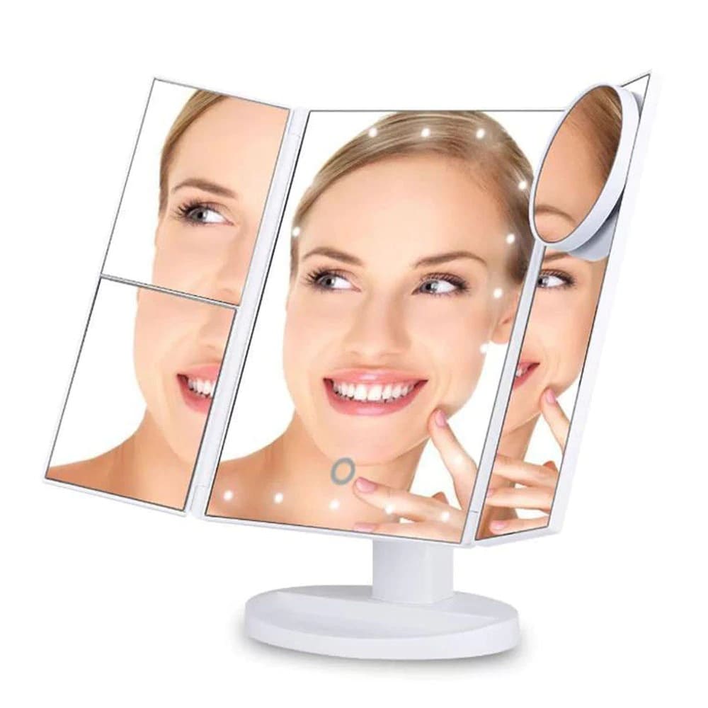 5 in 1 Folding Vanity Mirror with Lights